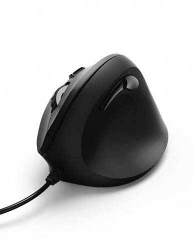Drátové myši hama vertikální, ergonomická kabelová myš emc-500, černá