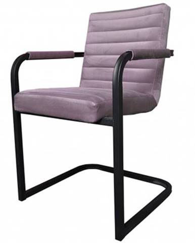 Jídelní židle jídelní židle merenga černá, světle růžová