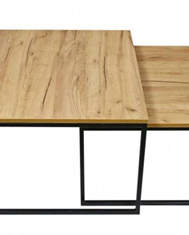 Konfereční stolek - dřevěný konferenční stolek ravelo - set 2 kusů
