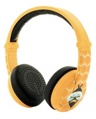 Bezdrátová sluchátka BuddyPhones Wave Bee, žlutá