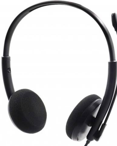 Sluchátka přes hlavu sluchátka sandberg minijack office saver s mikrofonem, černá