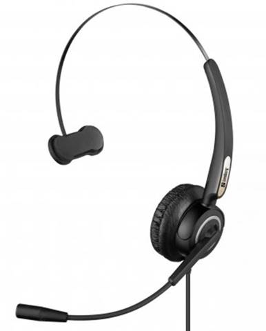 Sluchátka přes hlavu sluchátka sandberg usb pro mono s mikrofonem, černá