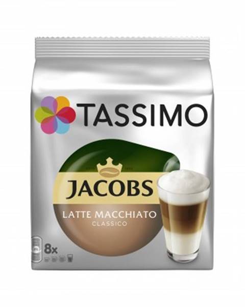 Kapsle, náplně kapsle tassimo jacobs latte macchiato, 8+8ks