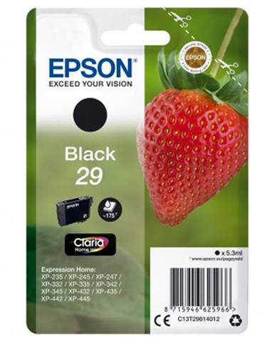 Epson originální ink C13T29814012, T29, black, 5,3ml