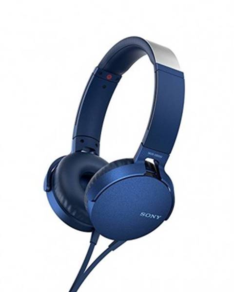 Sony Sluchátka přes hlavu sony mdr-xb550ap, modrá mdrxb550apl.ce7