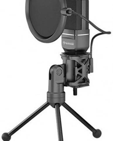 Streamovací mikrofon marvo mic-03, černý, s otočným tripodem