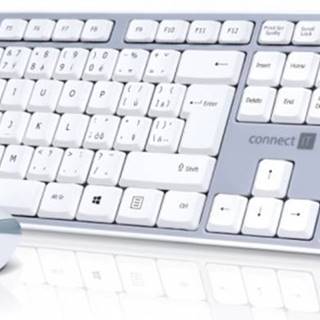 Set klávesnice s myší connect it ckm-7510-cs bezdrátová klávesnice+myš,šedý,cz/sk