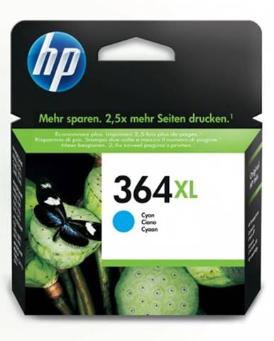 Cartridge HP CB323EE, 364XL, azurová
