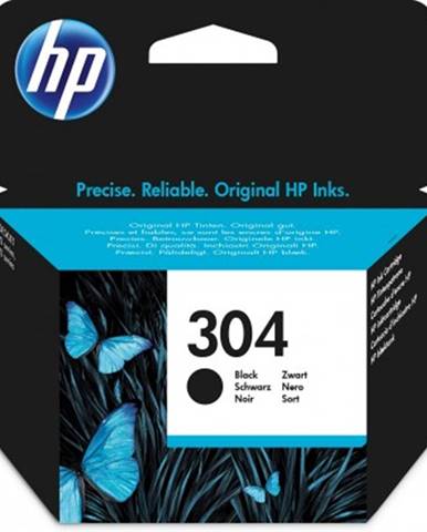 Cartridge HP N9K06AE, 304, černá