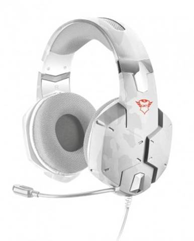 Sluchátka přes hlavu herní headset trust gxt322, bílá kamufláž