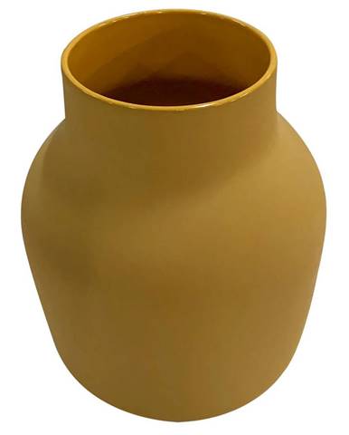 Ambia Home VÁZA, keramika, 18 cm - žlutá