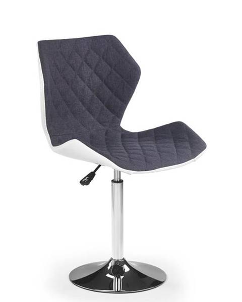 Halmar Halmar Barová židle Matrix 2, bílá/šedá