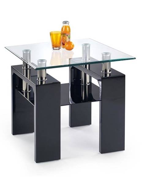 Halmar Halmar Konferenční stolek Diana H, čtvercový, sklo/černý