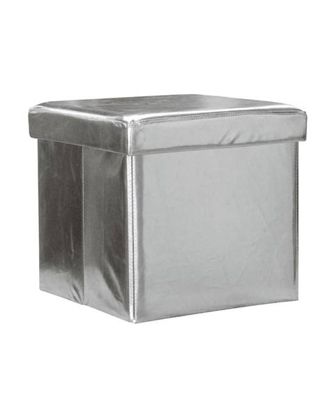 IDEA Nábytek Sedací úložný box stříbrný