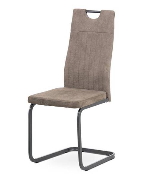 Smartshop Jídelní židle DCL-462 LAN3, lanýžová látka/šedý kov