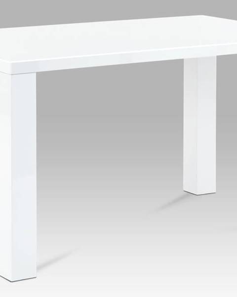 Smartshop Jídelní stůl AT-3007 WT 135x80 cm, vysoký lesk bílý