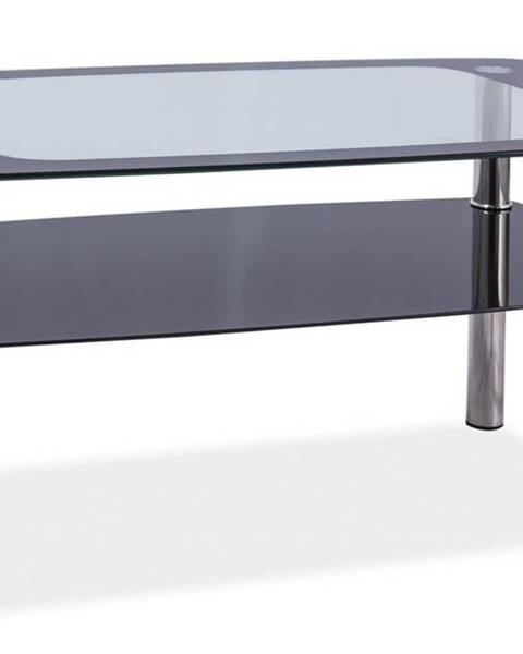 Smartshop Konferenční stolek RAVA C, kov/sklo