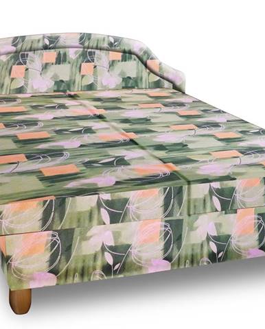 Čalouněná postel KARINA 180x200 cm, zelená látka