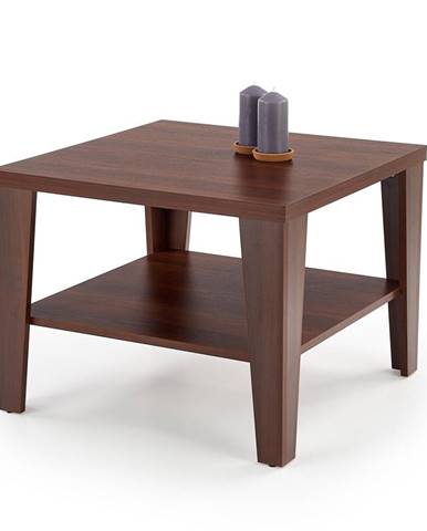 Čtvercový konferenční stolek MANTA KWADRAT, ořech tmavý