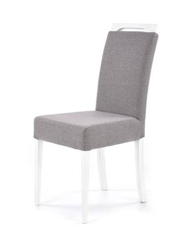 Jídelní židle CLARION, světle šedá/bílá