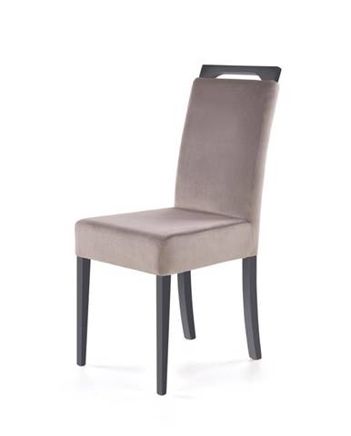 Jídelní židle CLARION, světle šedá/grafit