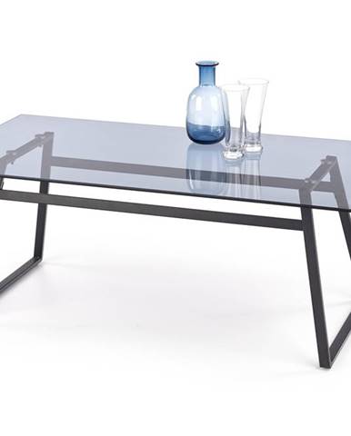 Konferenční stolek NEBULA, kouřové sklo/černá