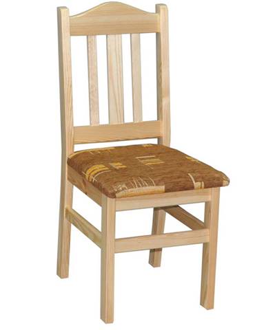 Židle čalouněná nr.2, masiv borovice, moření: ...