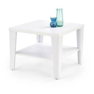 Čtvercový konferenční stolek MANTA KWADRAT, bílá