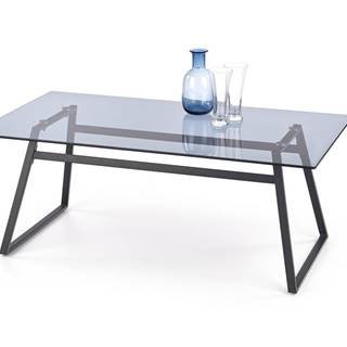 Konferenční stolek NEBULA, kouřové sklo/černá