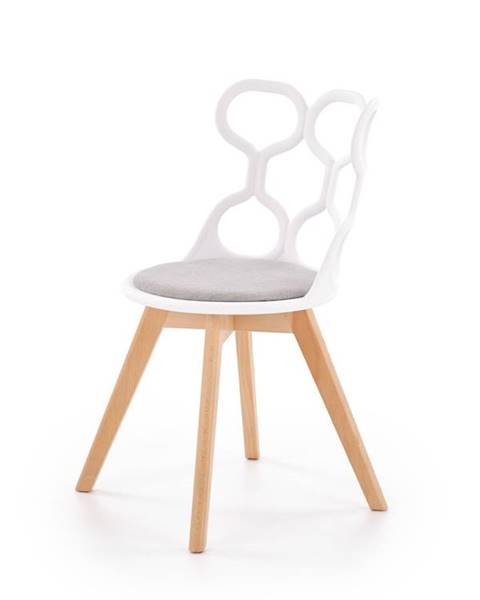 Smartshop Židle K-308, bílo-šedá