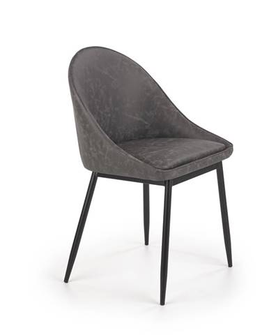Jídelní židle K-406, tmavě šedá