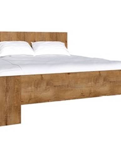MONTANA postel L2 180x200 cm, dub lefkas tmavý