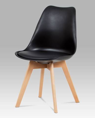 Jídelní židle CT-752 BK, černá / masiv buk