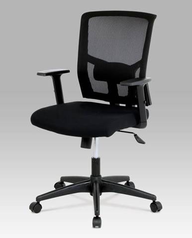 Kancelářská židle KA-B1012 BK, látka černá, houpací mechnismus