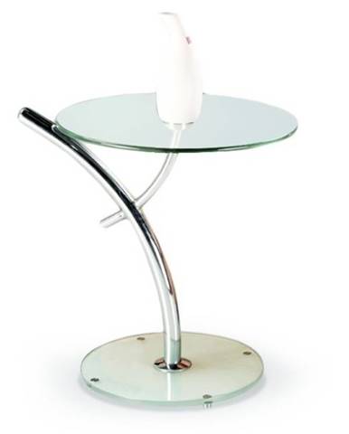 Konferenční stolek IRIS, kov/sklo
