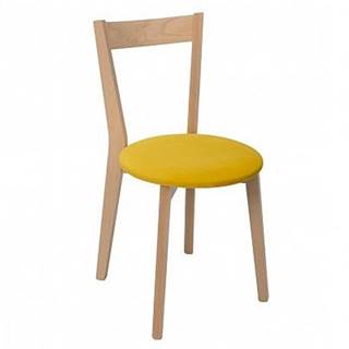 Židle IKKA dub sonoma/žlutá (TX069/Otusso 14 yellow)