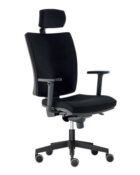 Smartshop Kancelářská židle LARA VIP s podhlavníkem, černá