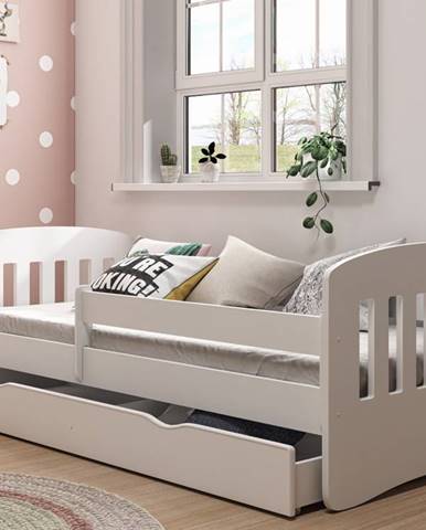 Dětská postel CLASSIC 1 80x180 cm, bílá - CLASSIC 1 bed without mattrress