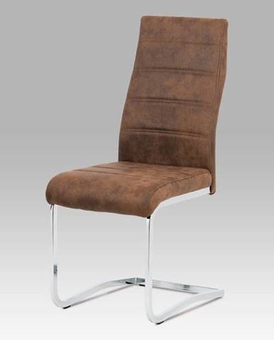 Jídelní židle DCH-451 BR3, hnědá/chrom