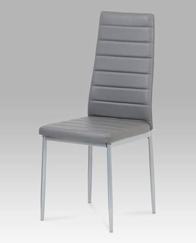 Jídelní židle DCL-117 GREY, šedá/šedý lak