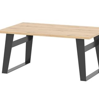 Konferenční stolek LOFT, dub artisan/černá