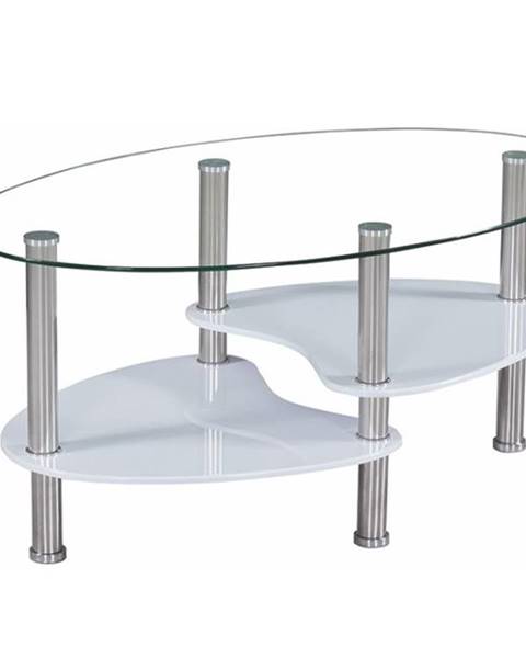 Smartshop AXEL NEW konferenční stolek, ocel/sklo