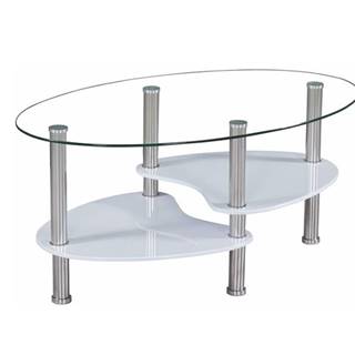AXEL NEW konferenční stolek, ocel/sklo