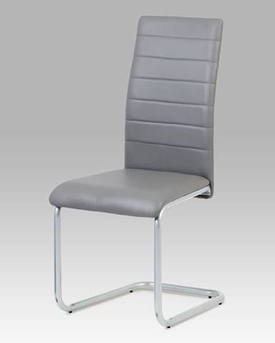 Jídelní židle DCL-102 GREY, šedá/šedý lak