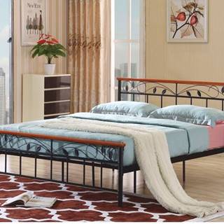 MORENA kovová postel s roštem 160x200 cm, třešeň