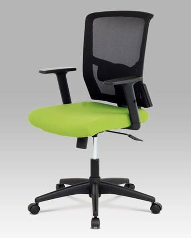Kancelářská židle KA-B1012 GRN, látka zelená + černá, houpací mechnismus