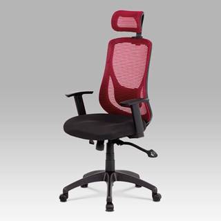 Kancelářská židle KA-A186 RED, černá/červená