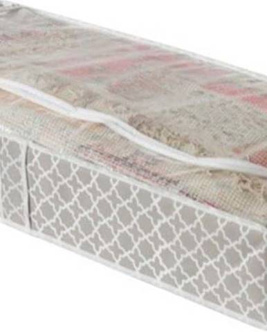 Béžový úložný box pod postel Compactor, délka 107 cm