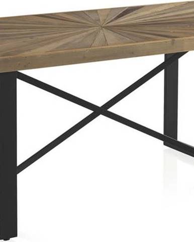 Jídelní stůl s deskou v dekoru dubového dřeva Geese Sunrays, 180 x 90 cm