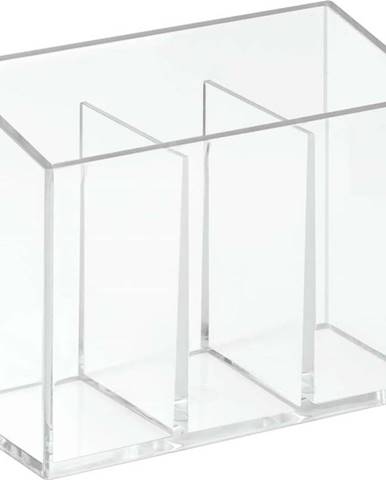 Organizér se 3 přihrádkami iDesign Clarity, 13 x 6,5 cm
